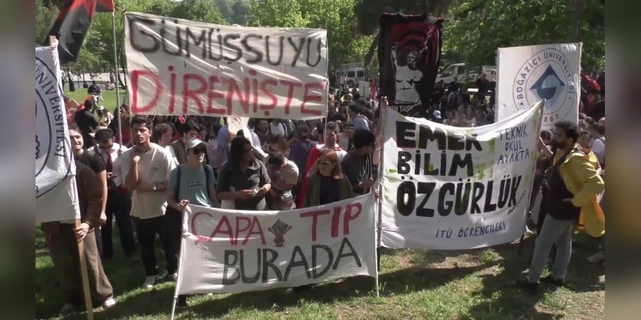 İstanbul'da öğrenci yürüyüşü: 'Gençlik susmaz, geri adım atmaz'