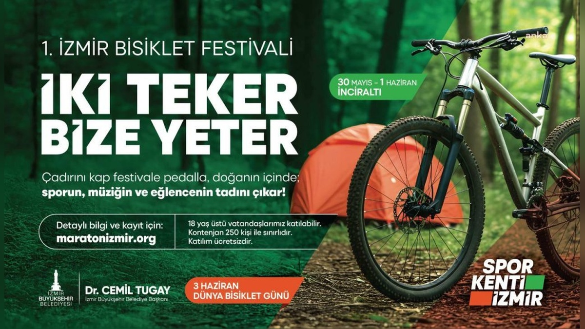 İzmir'de 1. Bisiklet Festivali: İki Teker Bize Yeter
