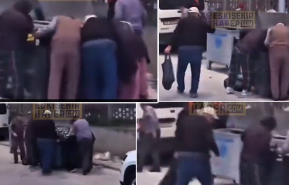 Yoksul vatandaşlar, zincir marketin çöpe attığı ürünleri kapıştı