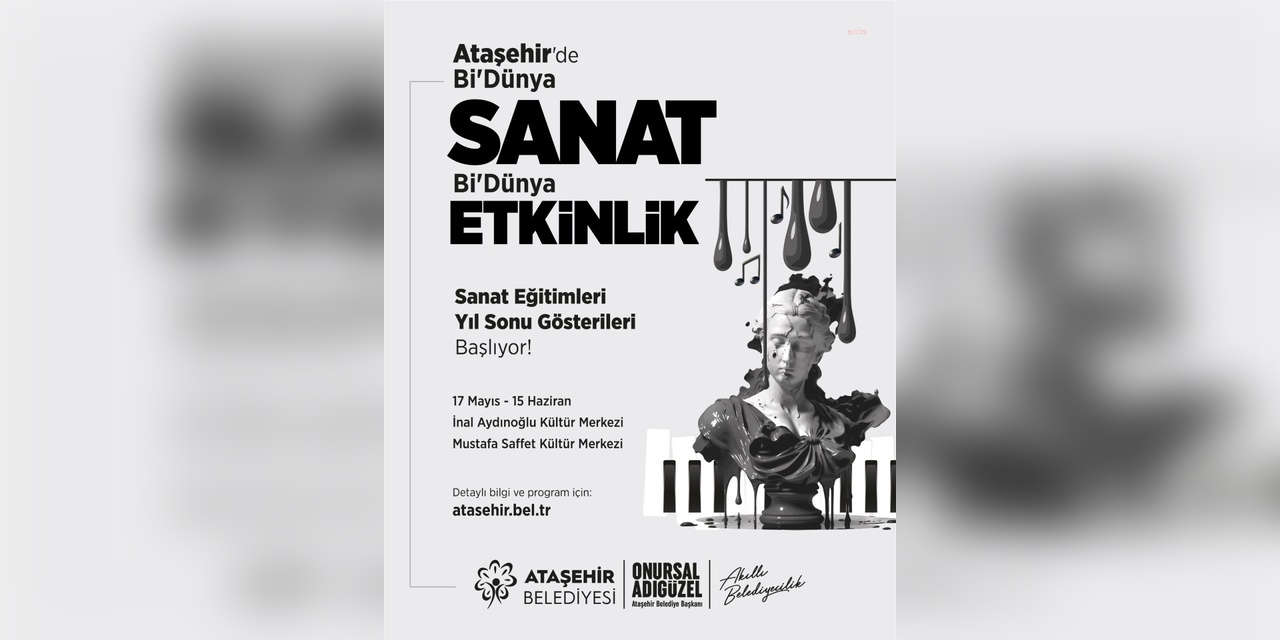 Ataşehir'de Sanat Eğitimi Yıl Sonu Gösterileri Başlıyor