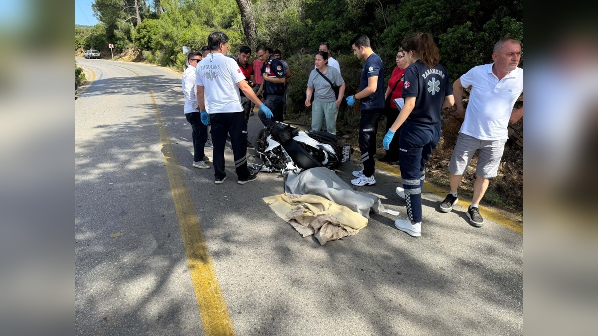 Bodrum'da motosiklet-kamyonet kazası: 1 ölü, 1 ağır yaralı