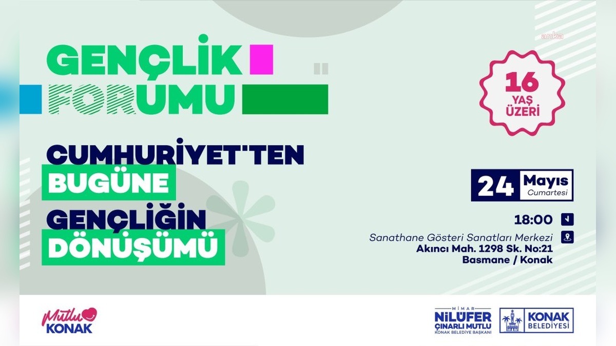 İzmir gençliği için Gençlik Forumu: Hayaller, beklentiler ve talepler konuşulacak