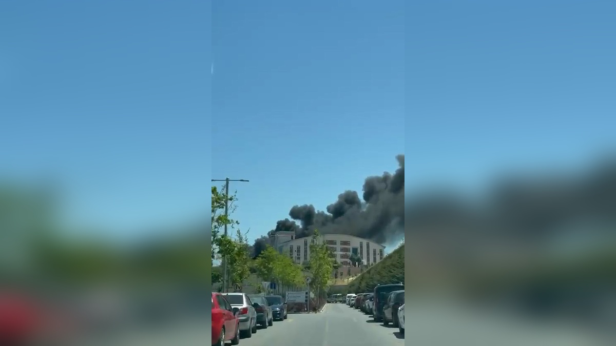 Kocaeli Şehir Hastanesi yakınlarında yangın