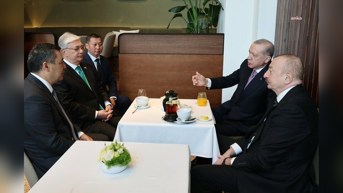 Erdoğan, Macaristan'da Türk Devletleri Teşkilatı liderleriyle görüştü