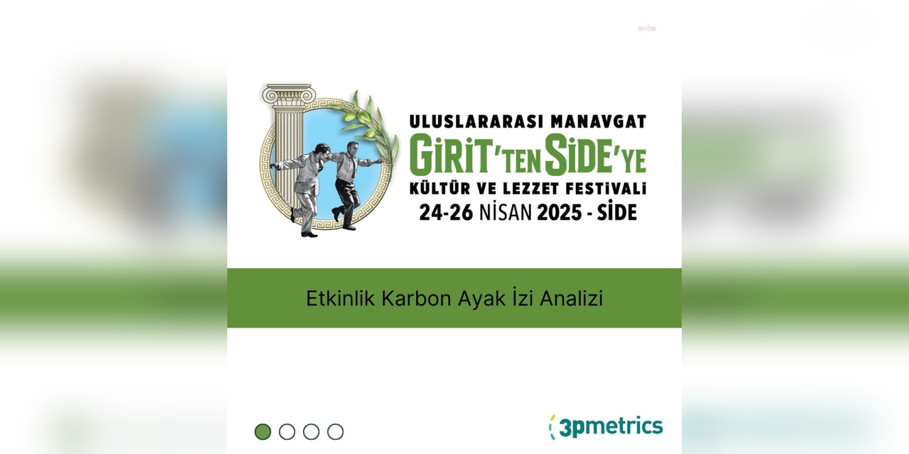 Manavgat Festivali'nin Karbon Ayak İzi Hesaplandı: Kişi Başına 13,8 kg CO2