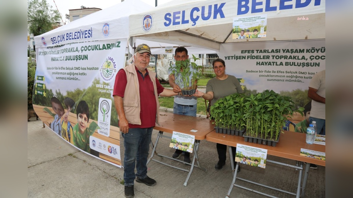 Efes Selçuk'ta DMD Kas Hastası Çocuklar İçin Fide Satışı