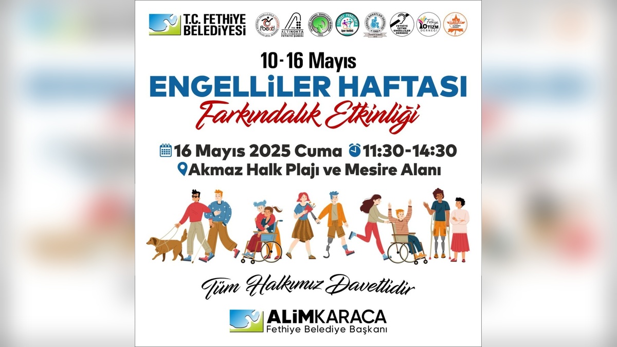 Fethiye Belediyesi'nden Engelliler Haftası Etkinliği
