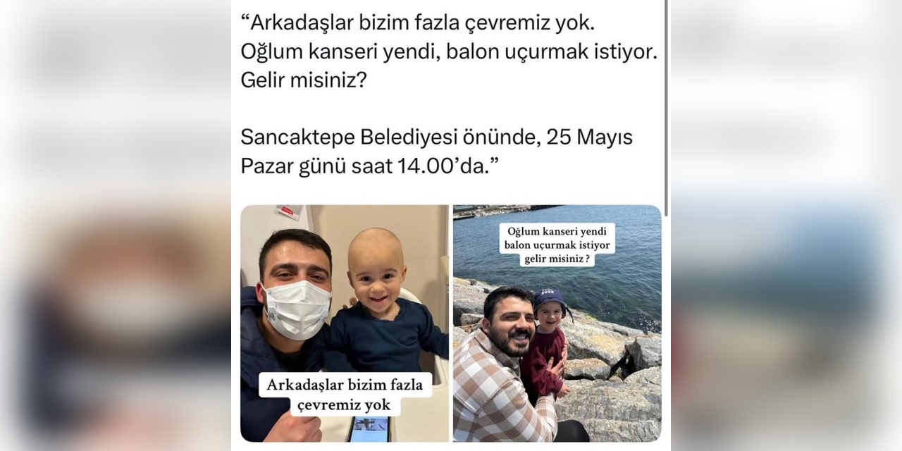 Sancaktepe'de Kanserini Yenen Çocuk İçin Balon Şenliği