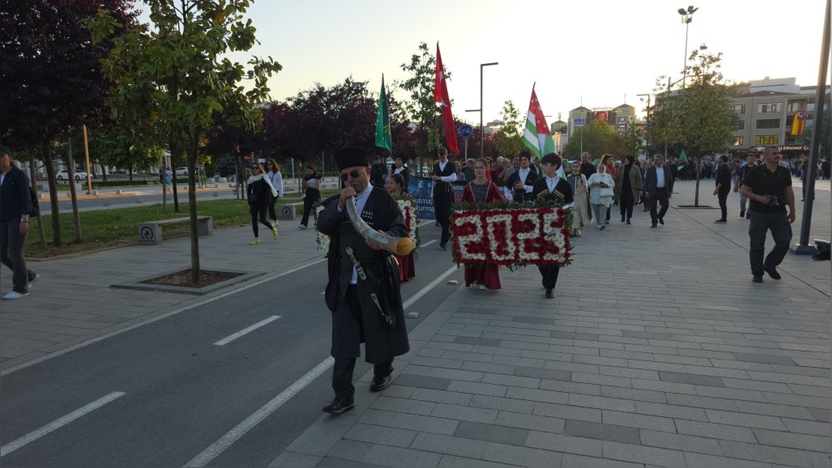 Düzce'de Çerkes Sürgünü yürüyüşü