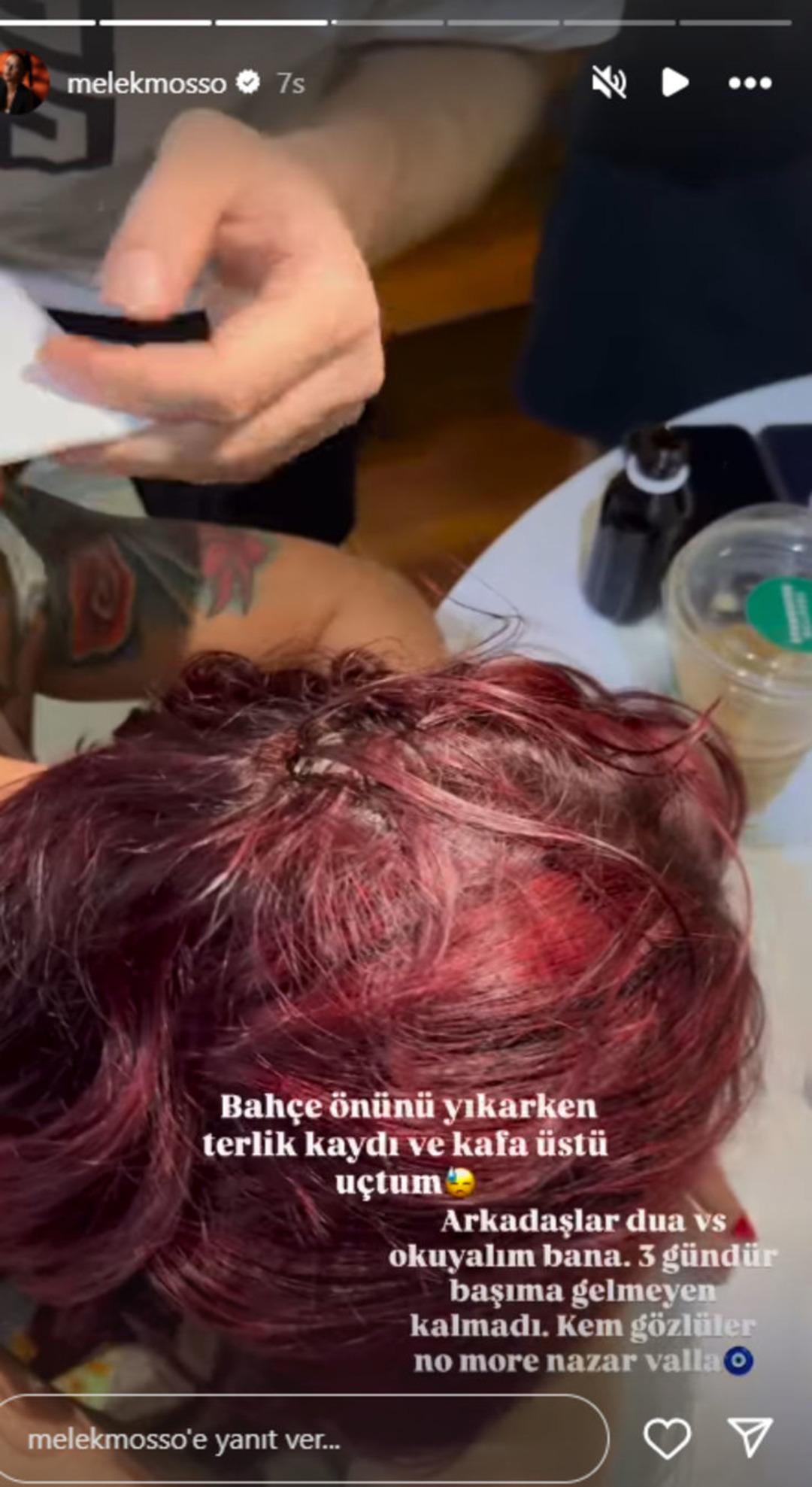 Melek Mosso kafa üstü düştü! Eğer düşerken 3 santim aşağı gelseydi... 1