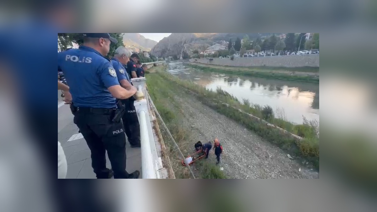 Amasya'da nehir kıyısından düşme: 24 yaşındaki B.F.'nin ayağında kırıklar