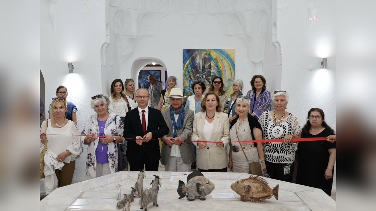 Bodrum ve Marmaris'ten sonra Menteşe'de Sanat Kardeşliği sergisi açıldı