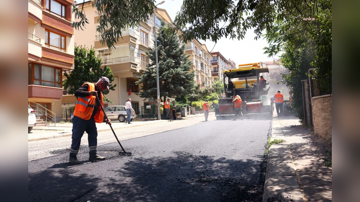 Çankaya'da yollar yenileniyor: 100 bin ton asfalt hedefi