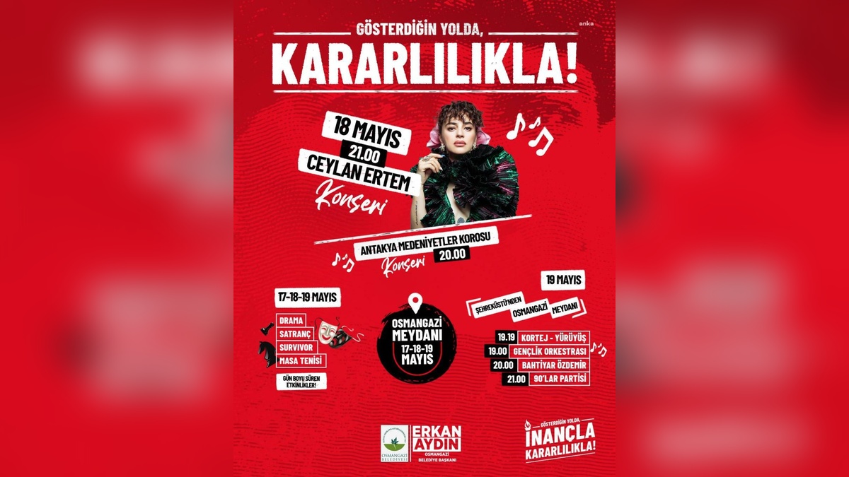 Osmangazi'nde 19 Mayıs Kutlamaları: Konserler, Turnuvalar ve Yürüyüş
