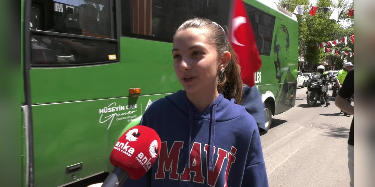 Çankaya'da 19 Mayıs korteji: Gençler, 'Bu ülkeyi biz kurtaracağız' dedi