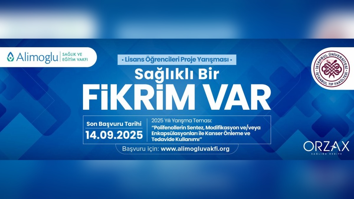 Alimoğlu Vakfı'ndan Gençlere 200 Bin TL'lik Sağlık Projesi Yarışması