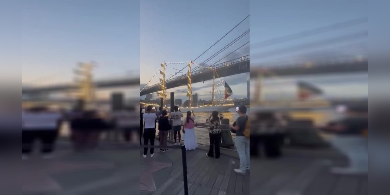 Meksika Eğitim Gemisi Brooklyn Köprüsü'ne çarptı: İki ölü, 19 yaralı