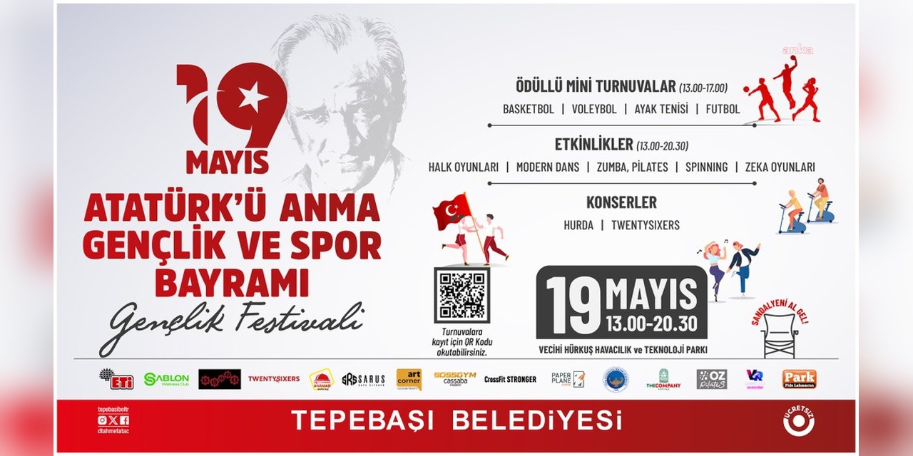 Tepebaşı Belediyesi, 19 Mayıs'ı Gençlik Festivali ile Kutlayacak