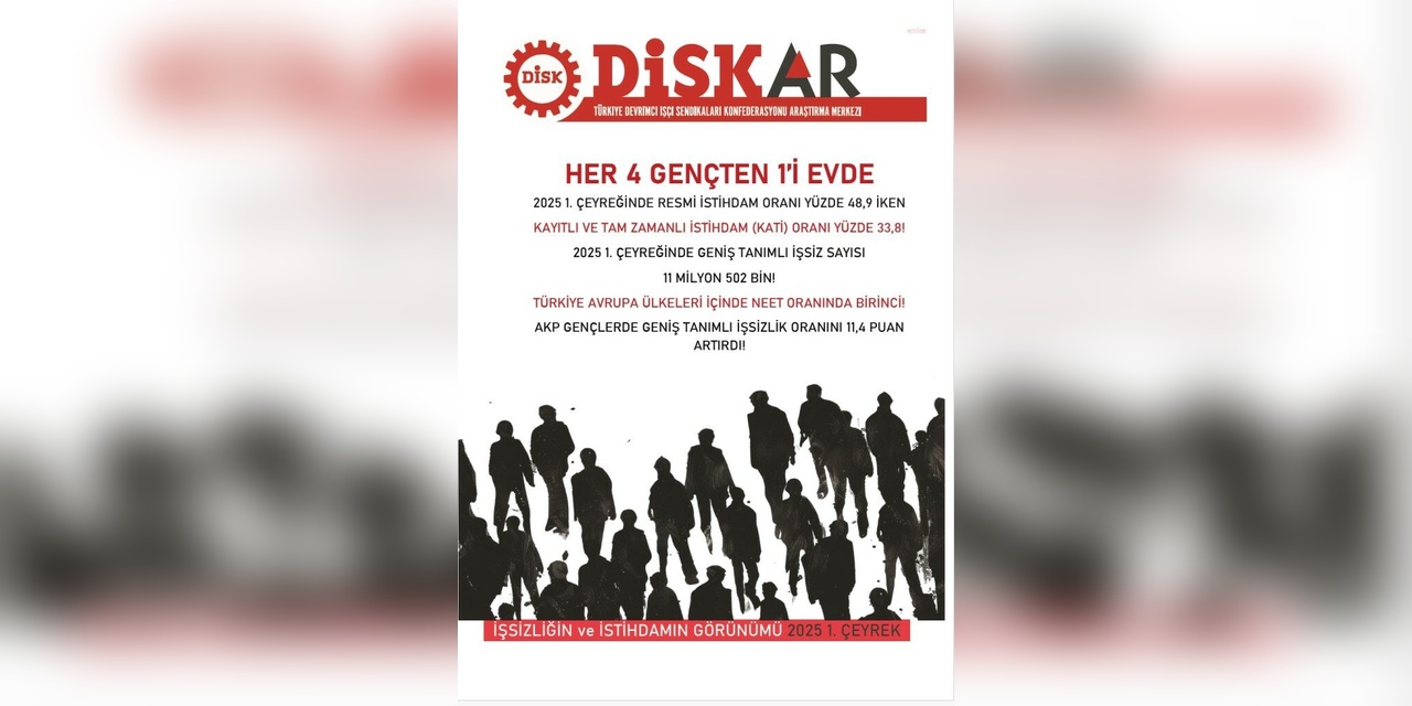 DİSK-AR: Geniş Tanımlı İşsizlik Yüzde 28