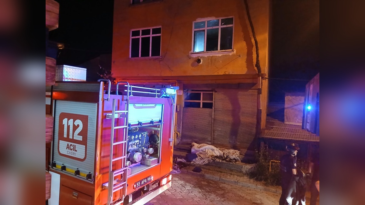 Samsun'da yangın: 1 ölü, 1 yaralı