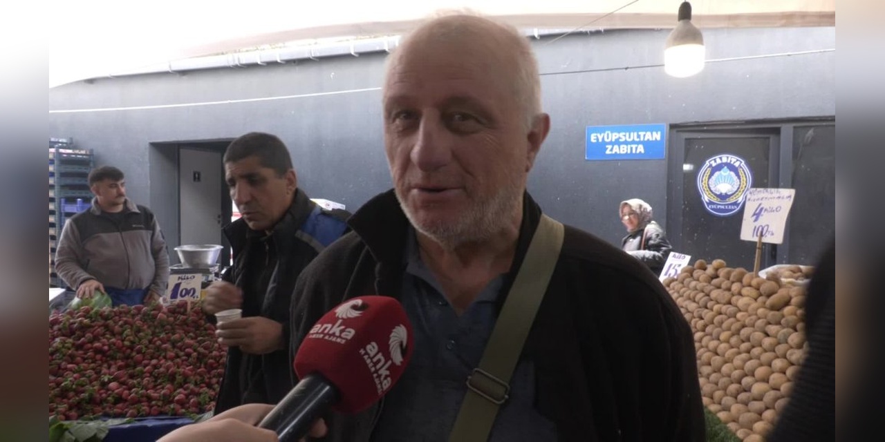 Alibeyköy Pazarı'nda vatandaşlar ekonomik sıkıntılardan yakındı