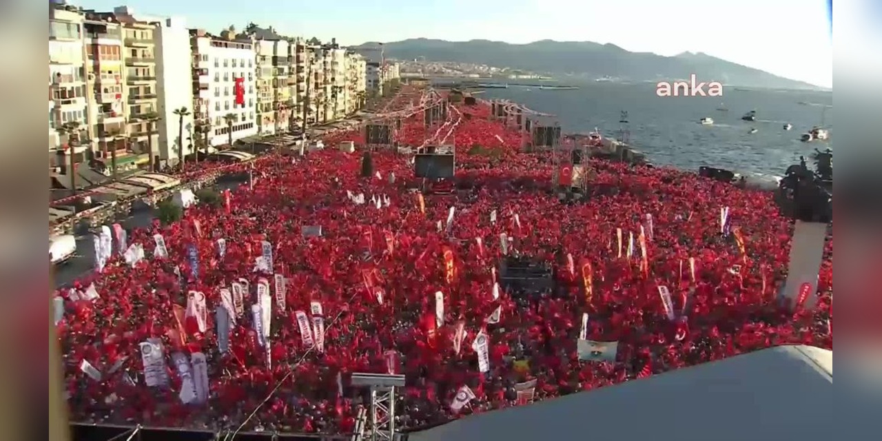 İzmir'de CHP mitingi: Seda Kaya Ösen CHP'ye katıldı