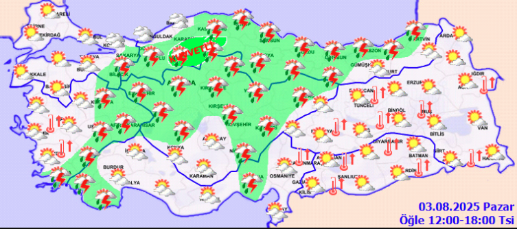 Hava serinliyor, sağanak yağış geliyor