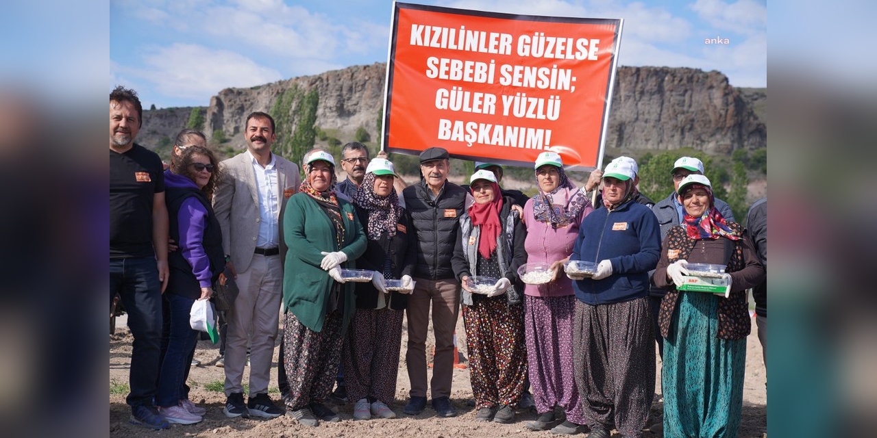 Tepebaşı Belediyesi, Kızılinler'de Ata Tohumundan Bal Kabağı Ekimini Gerçekleştirdi