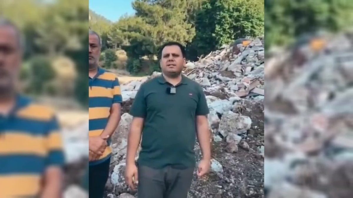 Dalaman'da kaçak taş bina yıkıldı: 10 milyon TL'lik yapıya el konuldu